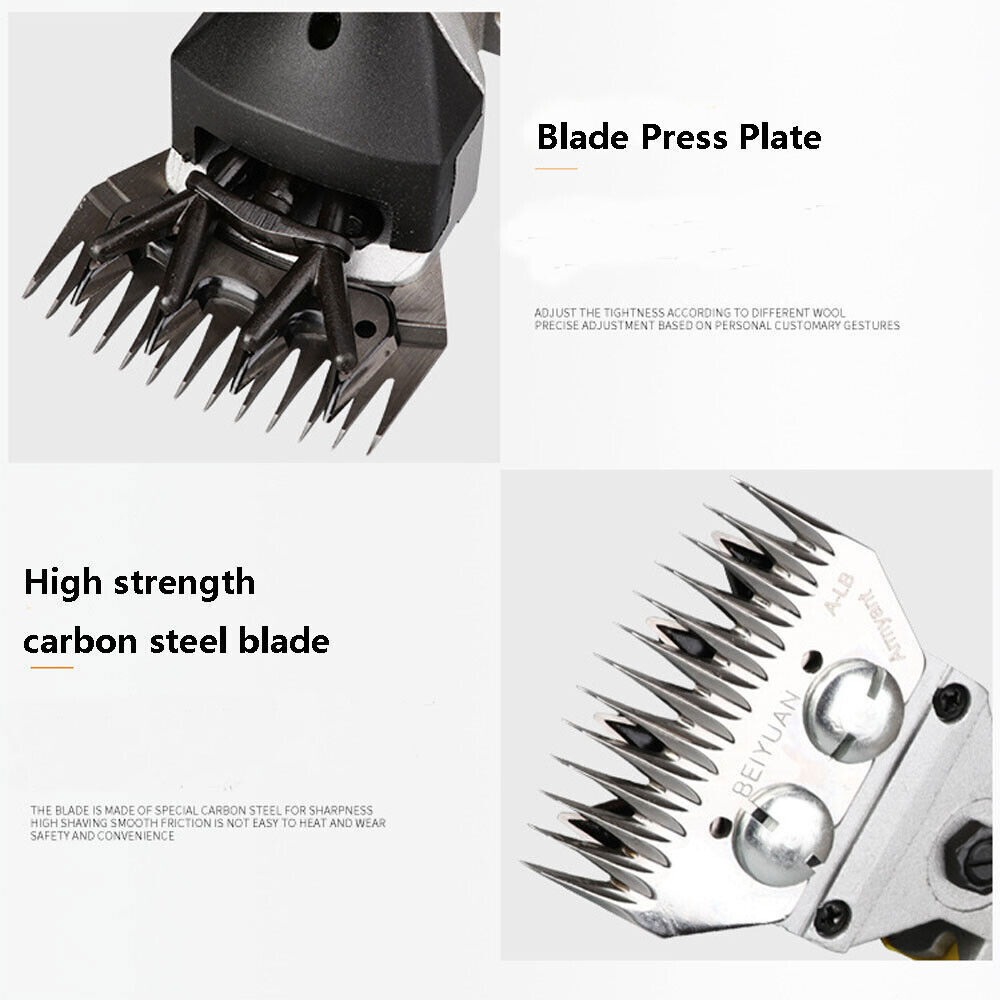 3500RPM Electric Cordless Sheep Shears Wool Clipper Livestock Hair