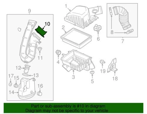 OEM NUEVO 2012-20 GM Chevrolet Sonic hatchback sedán sello de conducto de admisión de aire 95463567 Foto 3 de 3
