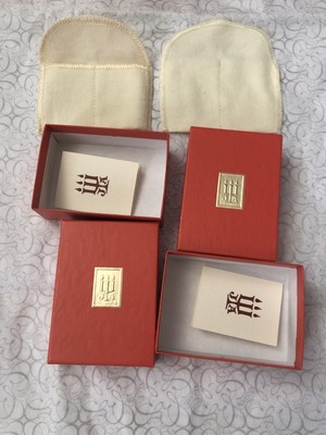 2 Sets James Avery Jewelry Gift Box Divided Felt Pouch and ...