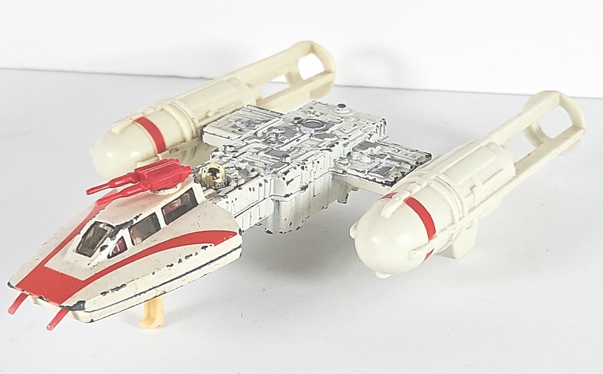 1979 Star Wars Y Wing Fighter Diecast Plastic Starship Moveable