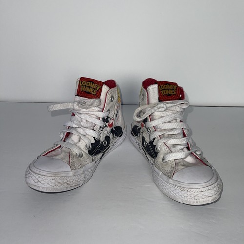 Converse Chuck Taylor All-Star Hi Looney Tunes Tweety Sylvester size 11 Youth - Foto 5 di 9
