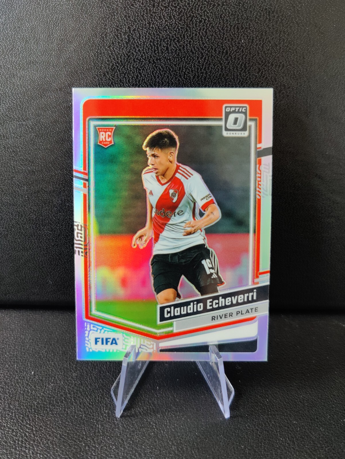 2023-24 Panini Donruss Optic Claudio Echeverri Rookie RC Silver Holo Prizm #164