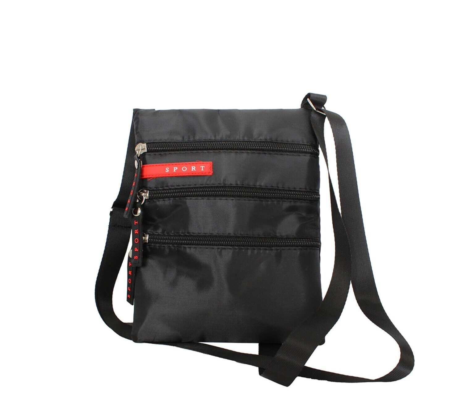 Unisex Messenger Bag Small Cross Body Shoulder Utility Black Travel