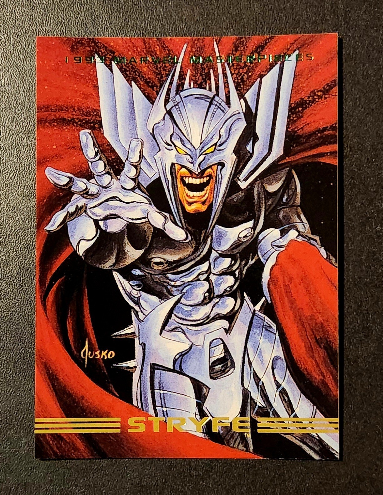 1993 Skybox Marvel Masterpieces - STRYFE #34 (Artist: Joe Jusko) 