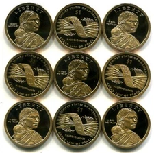 Roll of GEM 20 PROOF CAMEO 2010-S Sacagawea / Native American $s - Free Shipping