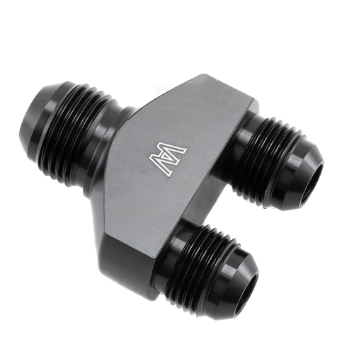 AN4 AN6 AN 8 AN10 AN12 Block Fuel Y Fitting Adapter For Oil/Fuel/Gas