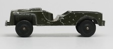 Vintage TootsieToy Jeep with Cast Steering Wheel and Windshield