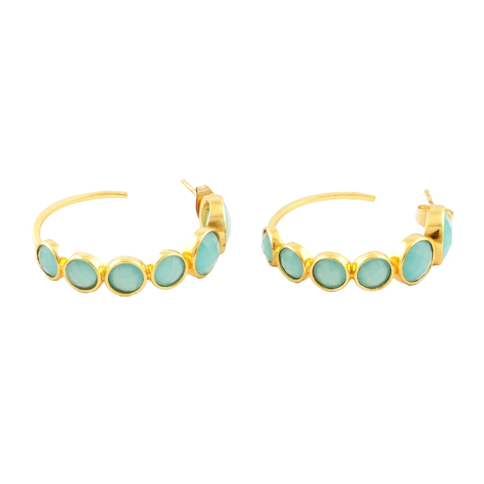 Pendientes de Moda Aro de Calcedonia