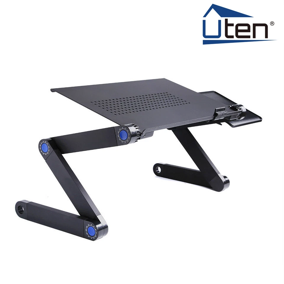 360° Adjustable Foldable Laptop Stand Table Sofa Bed Tray Notebook Computer Desk - Image 3 of 4