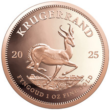 Goldm&uuml;nze S&uuml;dafrika Kr&uuml;gerrand 2025 - im Holz-Etui - 1 Oz PP