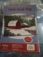 Craftways Latch  Hook Rug Kit - Winter Barn 550700