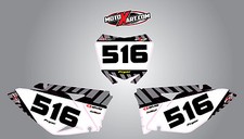 Custom number plates for Suzuki RMZ 250 2010 - 2015 FACTORY style stickers
