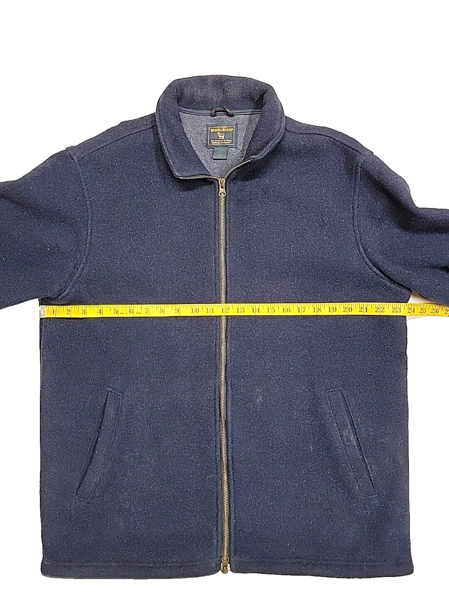 Vintage Woolrich Full-Zip Deep Navy 5869 Wool Blend 80's