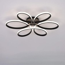 Modern 3 Color Dimmable LED Ceiling Lights Chandelier For Living Room Bedroom UK