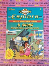 Book libro GM ESPLORA  IL SUONO 7 De Agostini junior DISNEY mondo scienze (SG6)*