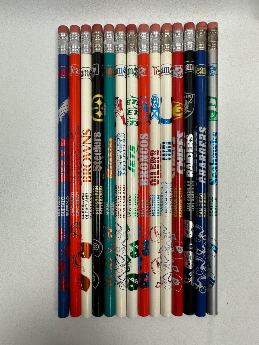 Vintage 1993 Berol Team NFL AFC NFC Collector's Set 14 Pack