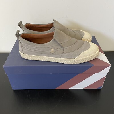 $495 MSRP Bally STANY Gray Grey Suede Slip On Men s Sneakers  US 9.5