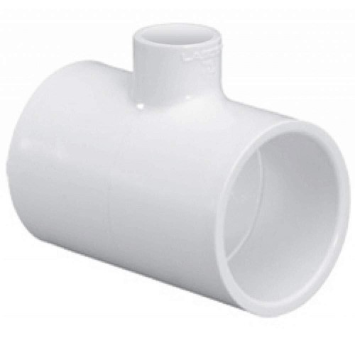 Lasco 401-335 3" x 3" x 1" PVC Schedule 40 Reducing Tee