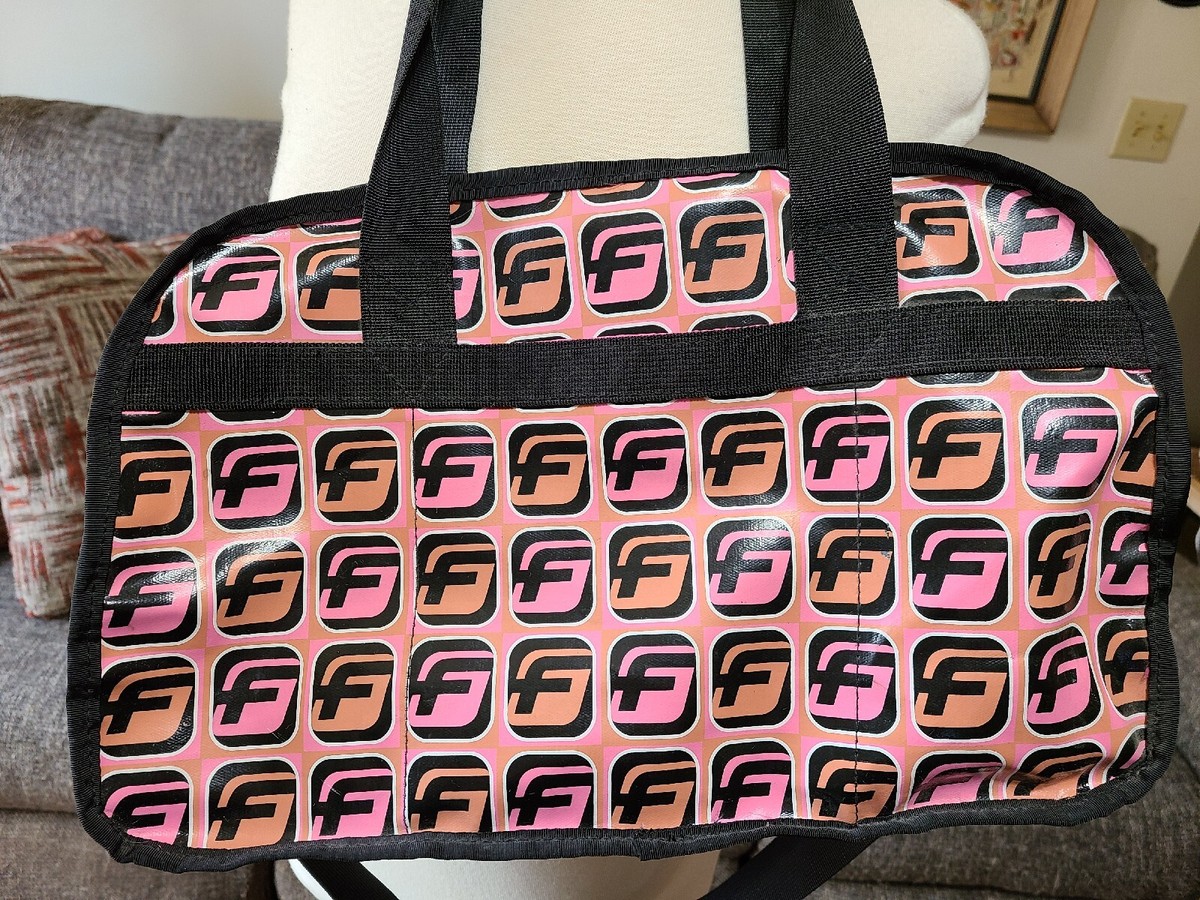 ふぅふぅ Fubu The Collection Y2K Pink & Black Vinyl Logo Tote/Duffel Bag | eBay