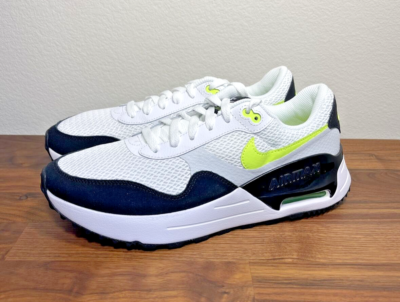 Nike Air Max System Sneakers White Volt‎ Black Athletic Shoes mens Size 9 Amazon.com | Nike Air Max Deluxe Mens Running Trainers  main image 3