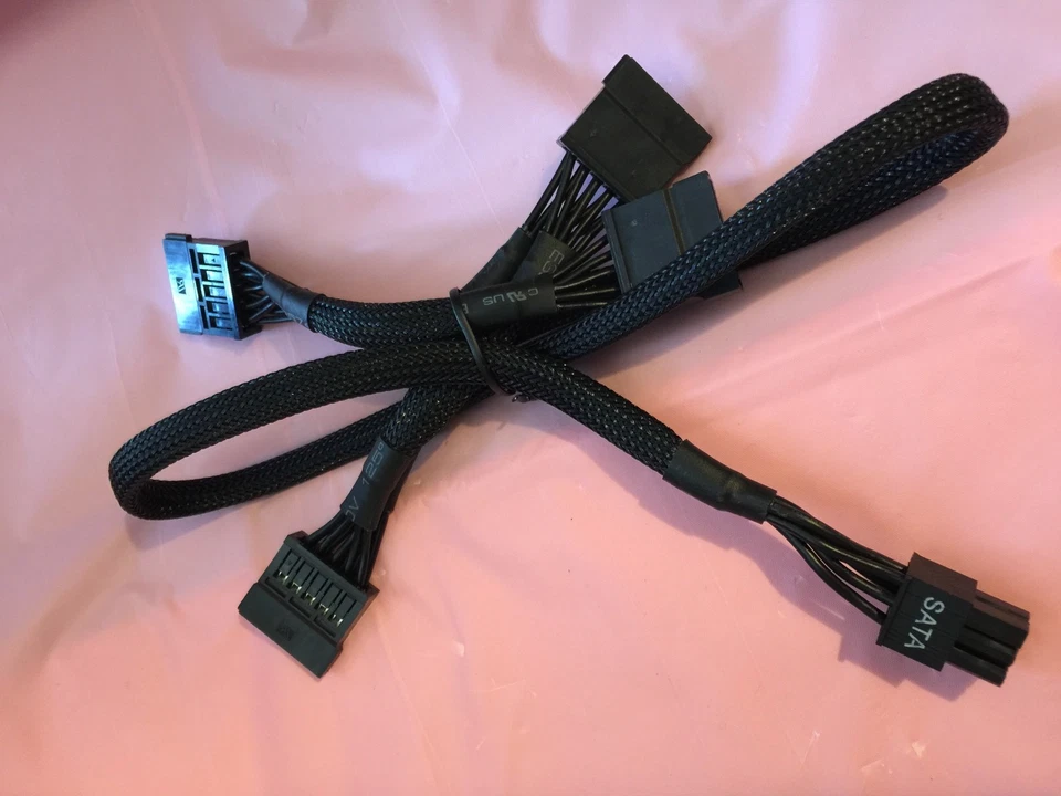 EVGA SuperNOVA 550 GM ,EVGA SUPERNOVA 650GM GOLD  4X SATA DRIVE CABLE  ,ORIGINAL - Image 3 of 3