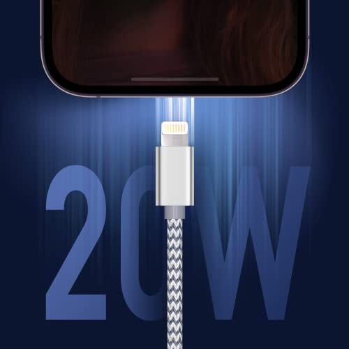 USB C auf Lightning Kabel 3er Pack 6 Fuß Apple MFi Zertifiziert iPhone Schnell Grau - Bild 5 von 8