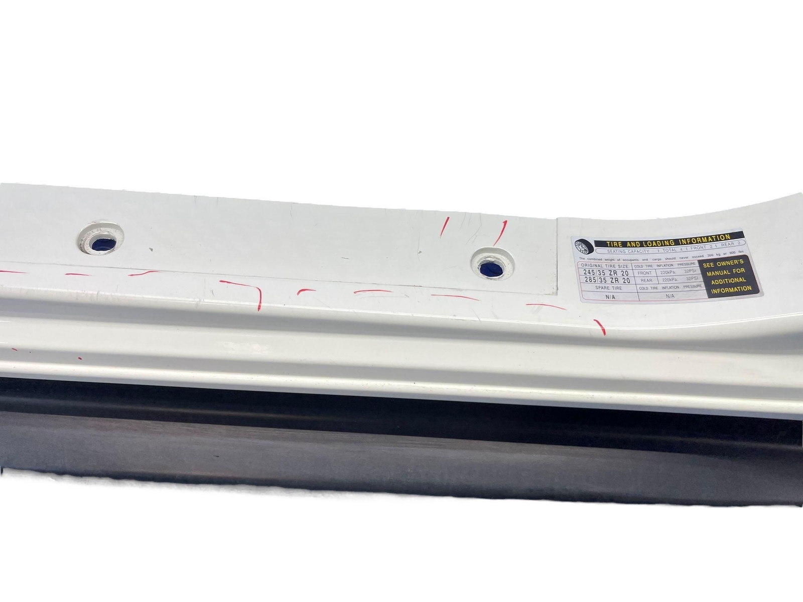 2008-2019 MASERATI GRANTURISMO LEFT SIDE SKIRT ROCKER MOULDING PANEL (229025)