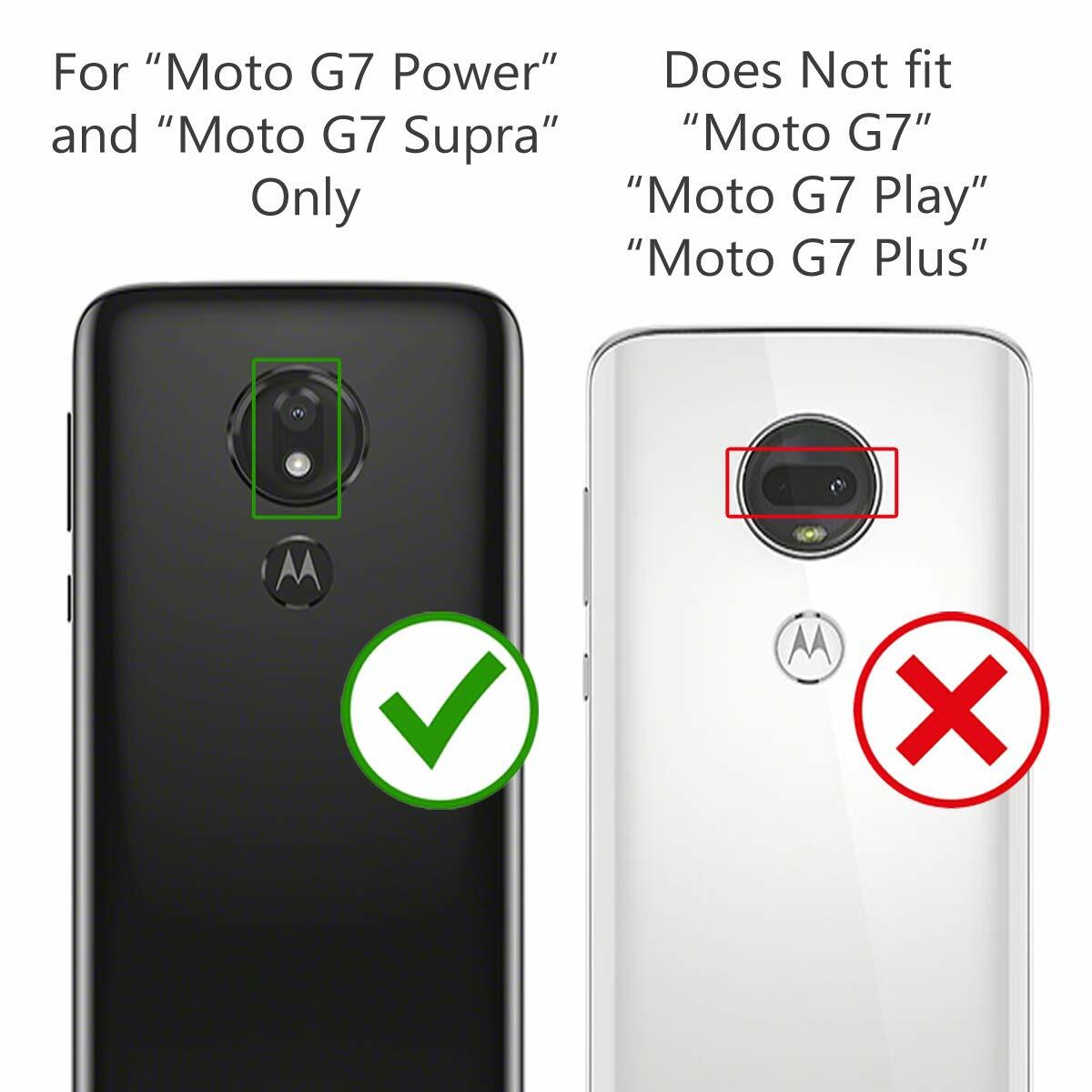 Thybx Schutzhülle Für Motorola Moto G7 Power – 3-lagiger Fallschutz, TPU & Kunststoff, In Violett