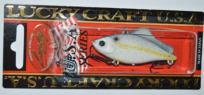 lucky craft lv-100 sinking 2 1/2'' 7/16oz sexy chartreuse shad lipless crankbait