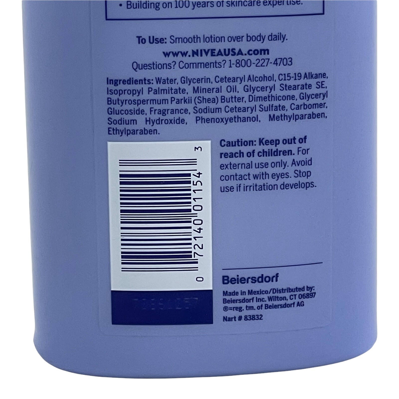 3 Pack Nivea Smooth Daily Moisture Body Lotion for Dry Skin Shea Butter 21 oz