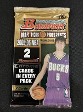 2005-06 Bowman Draft Picks & Prospects Basketball (1) Hobby Pack LeBron James