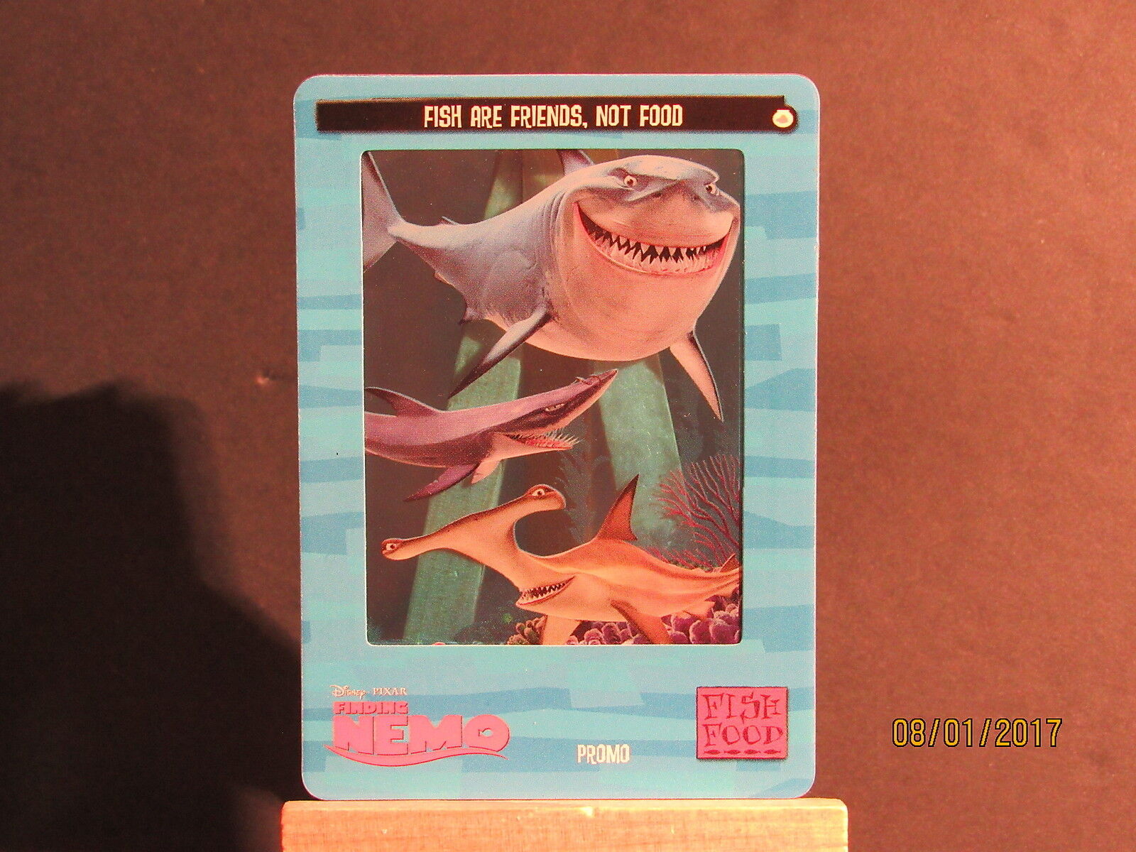 2003 Finding Nemo #P2 Fish are Friends, Not Food ArtBox Promo Tins Cel Card Qty