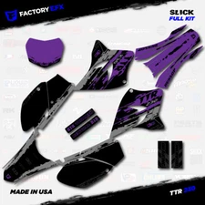 Gray & Purple Slick Racing Graphics Kit fits 05-23 YAMAHA TTR230 TTR 230 decal