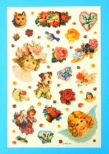 American Greetings Victorian Style Sticker Sheet