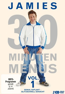 JAMIE OLIVER - JAMIES 30 MINUTEN MENÜS (VOL.1) 2 DVD NEU 
