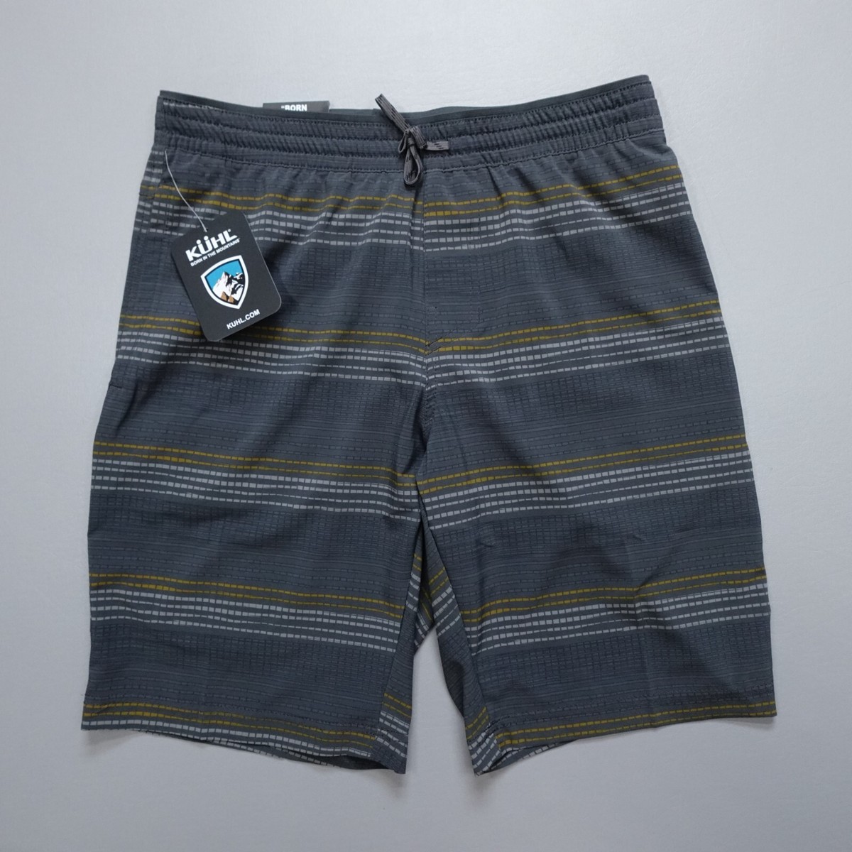 KUHL Vantage Shorts 10” Inseam Carbon Texture Stripe 5244