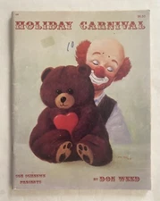 Vintage Holiday Clown Craft Painting Pub. "Holiday Carnival" by Don Weed 1987