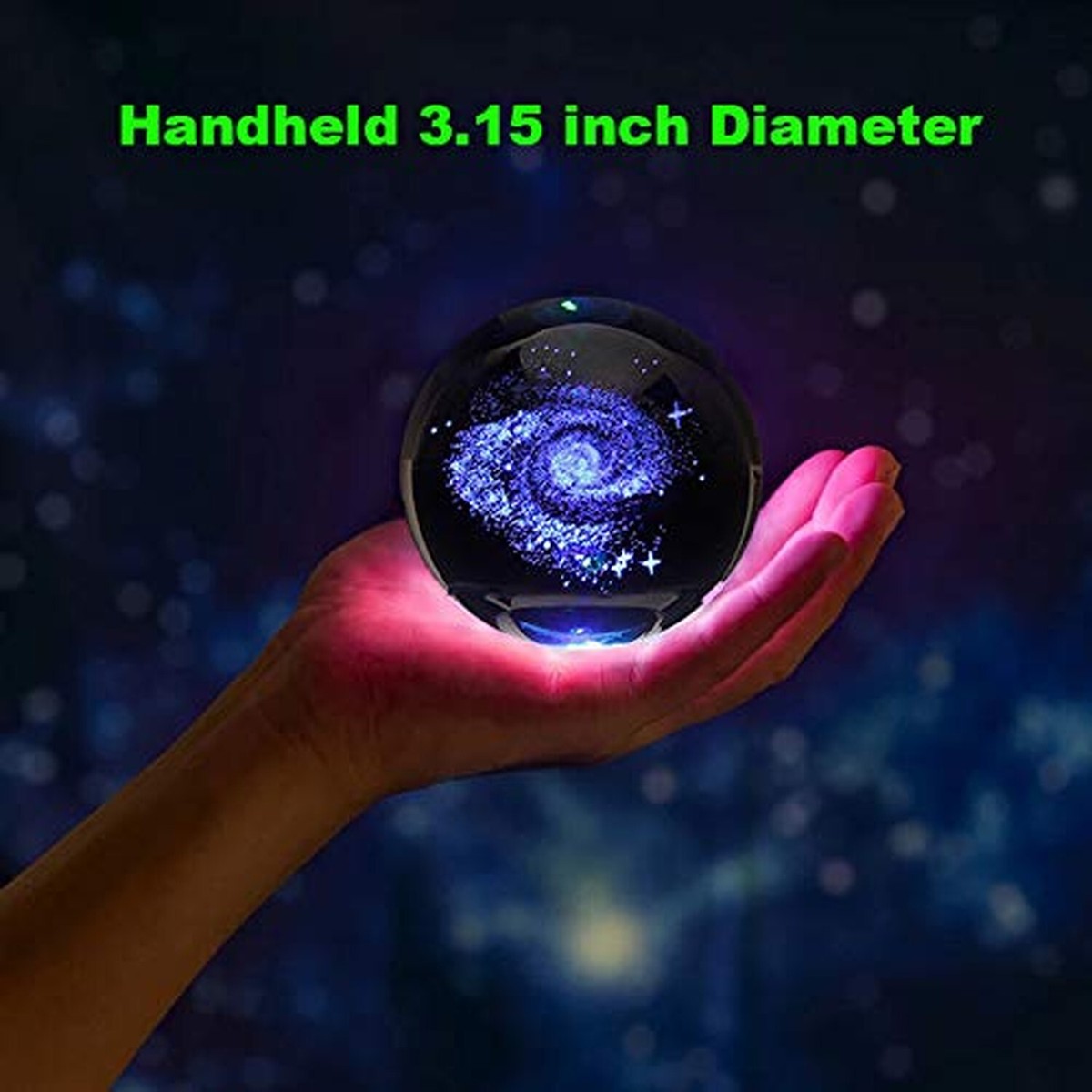 Zulux Galaxy Crystal Ball - Galaxy Balls for Kids with LED