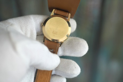 DUGENA Precision - German mechanical wind up men's watch cal., 14kt .585 solid g - Picture 3 of 5