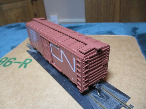 Coche de caja HO Athearn Vintage 1209 40' Canadian National CN 486520 Kadees completo | Zustand: Used