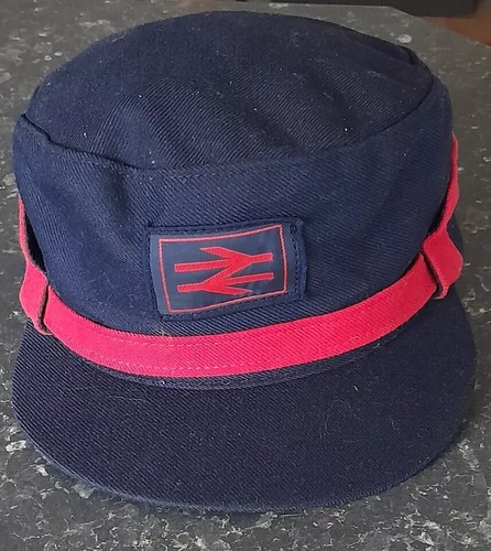 BRITISH RAIL RAIL HAT .... 55 or 6 & 3/4 ,USED VINTAGE