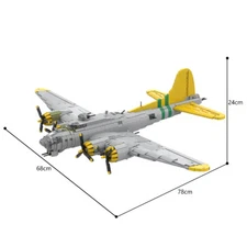 B-17 Flying Fortress Aircraft MOC Plane Building Blocks Set Model Toy DIY Gift