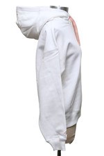 Converse x Valentine Pink Heart White Cotton Kango Pocket Drawstring Hoodie S