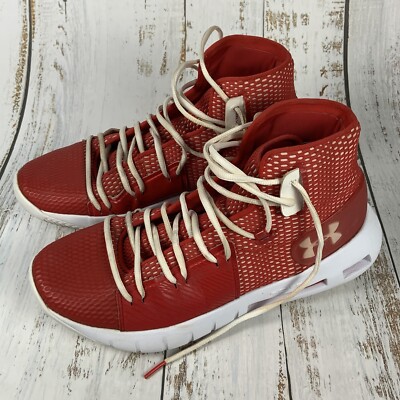 Under Armour Mens HOVR Havoc Red Basketball Shoes Sneakers Size 10 #3020617-600