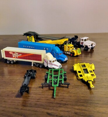 Marjorette Kenworth Die Cast Truck Trailers Lot- Road Champs Ertle 12 Pieces