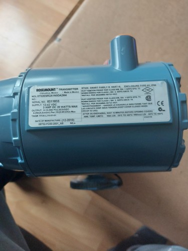 ROSEMOUNT 1" MAGNETIC FLOWTUBE 8705PSA010C1W0N0Q4 w/TRANSMITTER - Picture 3 of 3