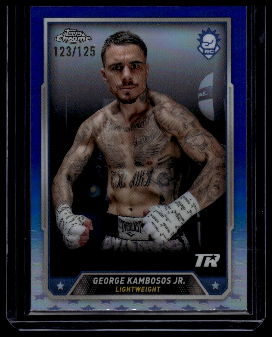 2024 Topps Chrome #22 George Kambosos Jr. Blue Refractor 123/125