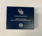 2020 - W - American Eagle Silver Dollar Proof w/Box & COA