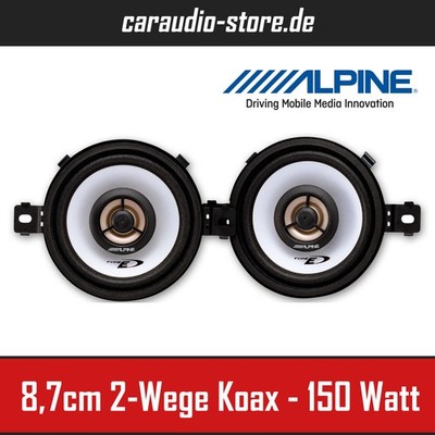 Alpine SXE-0825S 2-Wege Koaxial-System 8,7cm Auto-Lautsprecher 87mm 150Watt Max