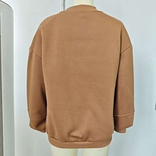 Womens Polyester Long Sleeve Casual Jacket Regular Fit Baseball Collar